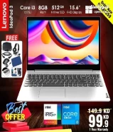 Lenovo Core i3 12th Gen 8GB Ram 512GB NVMe SSD 15.6inch Full HDDelivery