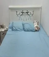 للبيع غرفه نوم كامله لون ابيض شبه جديده نظيفه جدا99891310