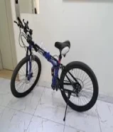 robust blue bicycle, foldable, size 25 (adult)