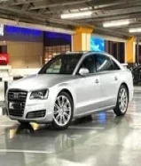 للبيع اودي A8L وكاله الكويت 2013 فضي الداخل جلدبيج فل