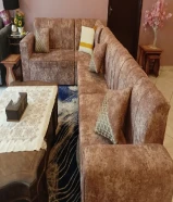 Sofa set 7 seater 4 pieces with cushions for sale in good condition use slightly