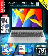 Lenovo Core i7 12th Gen 16GB Ram 512GB NVMe SSD 15.6inch Full HDDelivery