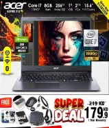 Acer Core i7 New Laptop 8GB 256GB SSD 1TB HDD 2GB VGA 15.6inch Full HD LEDDelivery