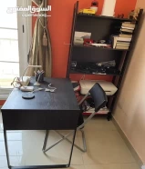 IKEA table, chair, book shelf for sale