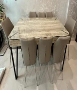 طقم طاوله طعام بحاله ممتازه جدا