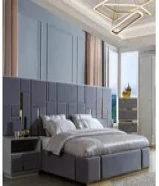 Safat Home, King size bed set with dressing cabinet