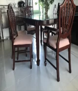 6 DINING CHAIRS (REAL WOOD