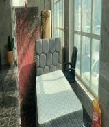 سرير نفر ونص مع لوحه نظيف شبه جديد بحالة ممتازه