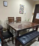 Wooden Dining Table (expandable type)