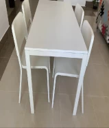 Ikea dinning table with 4 chairs