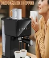 مكينة صنع القهوه و مكثف حليب جديد استعمال اسبوع فقط بالكرتون اسبريسو و قهوه كابتشينو coffee machine