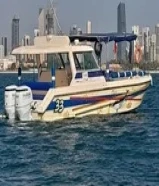 رحلات بحريه ايجار طراد جزر العاب حداق يوجد جميع الالعاب الماءيه طراد مجهز بكل اجهزت الامن والسلامه