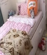IKEA BRIMNES Bed frame w storage and headboad