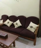 wooden sofa set