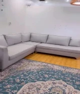 أربع قطع كنب زاويه بحاله ممتازه