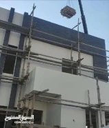 مقاول عام اضافه ملاحق وترميمات داخلي وخارجي هيكل اسود بالمواد ومصنعيه