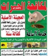 مكافحه حشرات وقوارض كفاله سنه