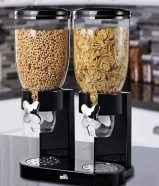 موزع الحبوب المزدوج Dual cereal dispenser مناسب لجميع انواع الطعام الجاف الحبوب والحلوى والكورن فلك