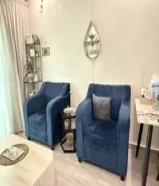 Blue sofa set