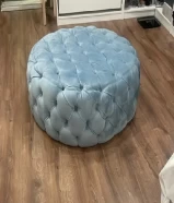 DCustom made couch and large ottoman