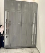 Large capacity wardrobe grey color كبت كبير