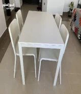 Ikea dinning table with 4 chairs