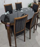 طاولة سفرة مع بوفيه