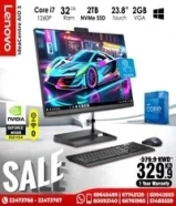 Lenovo All-in-1 Core i7 32GB Ram 2TB NVMe SSD 23.8inch Touch-Screen 2GB VGA