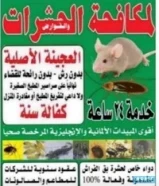 مكافحه حشرات وقوارض كفاله سنه69696728