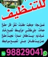 شركة تنظيف منازل شقق ديوانية غسيل سجاد كنبات حمامات مطابخ مداخن تنظيف جلي كاشي98829041